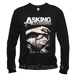 Світшот чорний LOYS music Asking Alexandria print