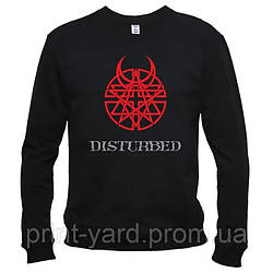 Світшот чорний LOYS music Disturbed print rock