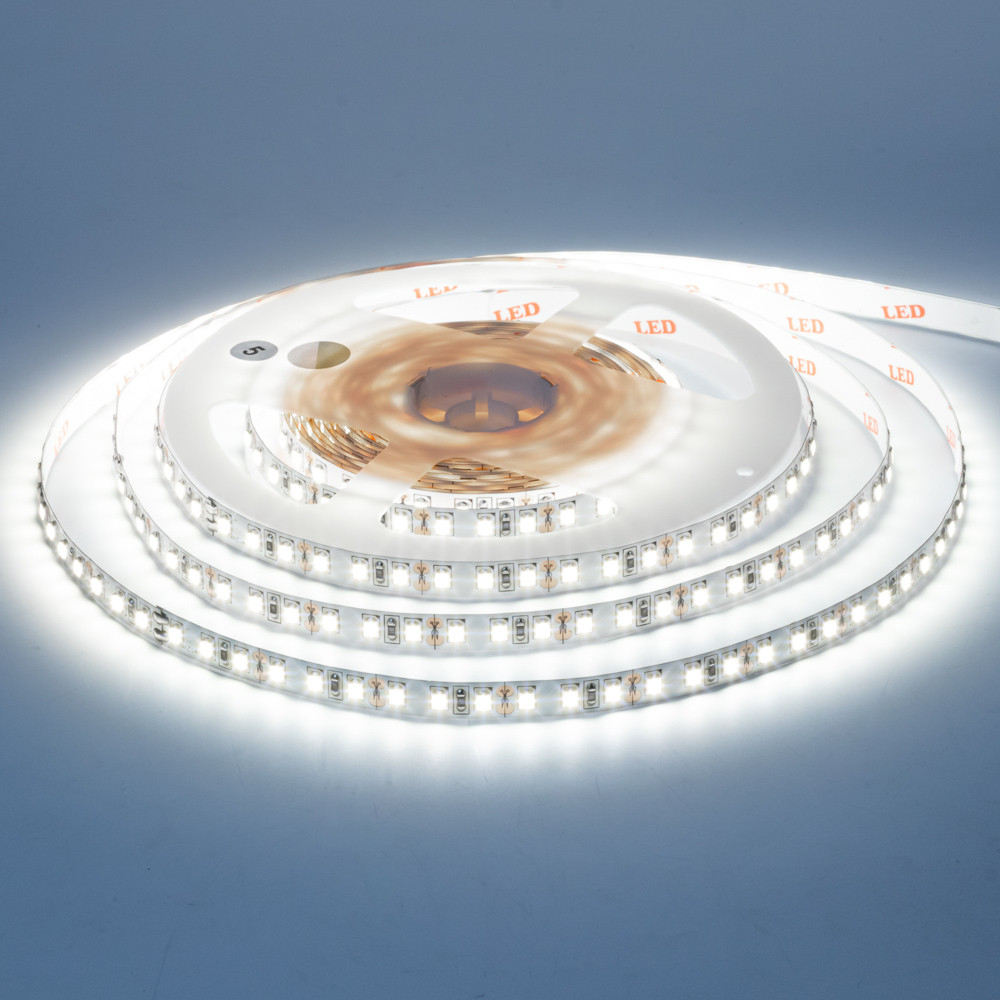 Світлодіодна стрічка 12 В біла холодна AVT New smd3528 120led/м негерметична, 1 м