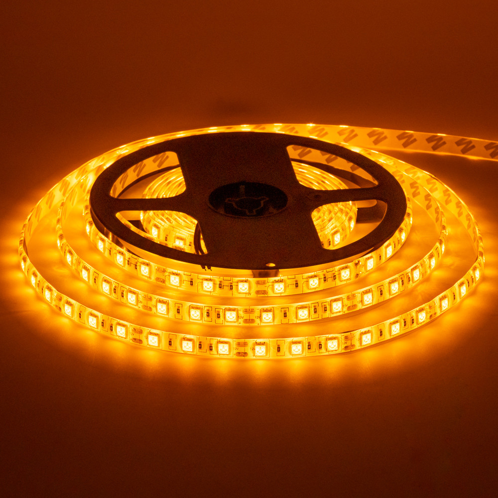 Led стрічка 12В жовта smd5050 60 LED/m IP20, 1 м