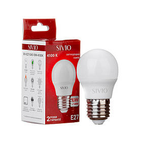 Led-лампа Sivio 10 Вт G45 нейтральна біла E27 4100K