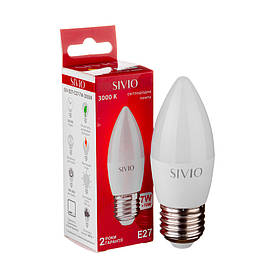 Led-лампа Sivio 7 Вт C37 тепла біла E27 3000K