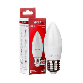 Led-лампа Sivio 10 Вт C37 нейтральна біла E27 4100K