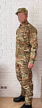 Літня військова форма (сорочка + тактичні штани) камуфляж мультикам, тканина бавовна 50% + поліестер 50%, фото 2