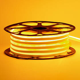 Led неон 12В жовтий 8х16 пвх smd2835 120LED/m 6 W IP65, 1 м