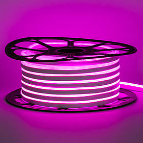 Led неон 12 В рожевий 8х16 пвх smd2835 120 LED/m 6 W IP65, 1 м