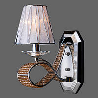 Бра на 1 лампу с белым плафоном и бусинами (KC017/1W)