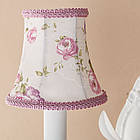 Бра з квітковим абажуром біле з рожевим, фото 4