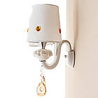 Брам на 2 лампи з абажуром і декоративними прикрасами (QLB003/2), фото 3