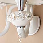 Брам на 2 лампи з абажуром і декоративними прикрасами (QLB003/2), фото 4