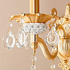 Бра на 1 лампу золотого кольору зі стразами та камінням, фото 3