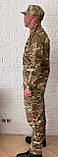 Літня військова форма (сорочка + штани+бейсболка) камуфляж мультикам, тканина бавовна 50% + поліестер 50%, фото 5
