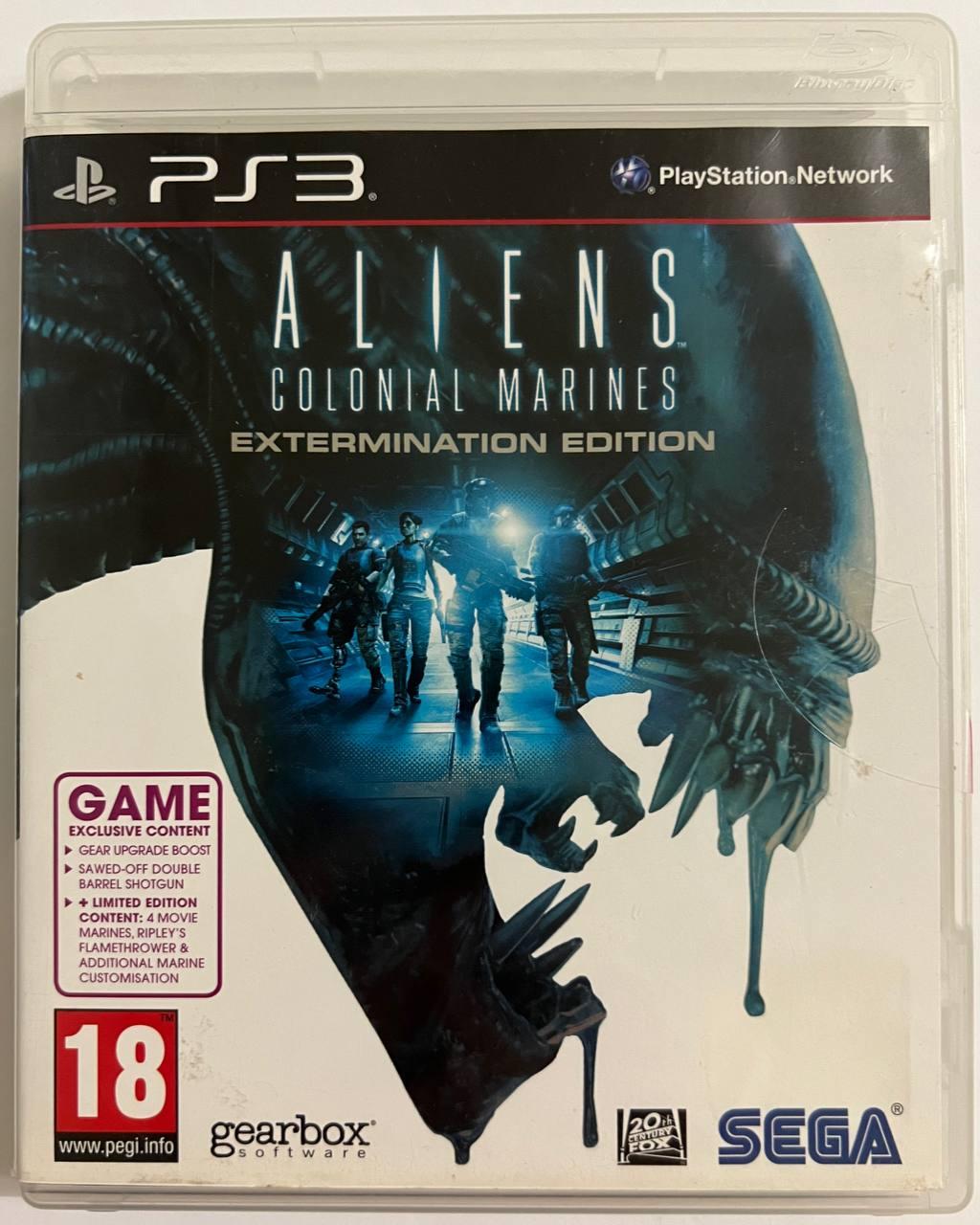 Aliens Colonial Marines Extermination Edition, Б/У, английская версия - диск для PlayStation 3 - фото 1 - id-p1652941841