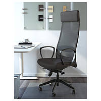 Офисное кресло IKEA MARKUS (икеа маркус). Тёмно-серое. Гарантия 12 месяцев. 70261150