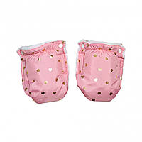 Перчатки для детской коляски Voyage Сердечки/розовый, розовый/белый
