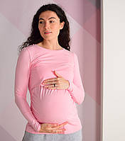 Лонгслив для беременных и кормящих мам 42/44, Нежно розовый