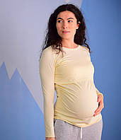 Лонгслив для беременных и кормящих мам 54, Молочный