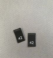 Жаккардовые размерники этикетки 42 размер (черная)