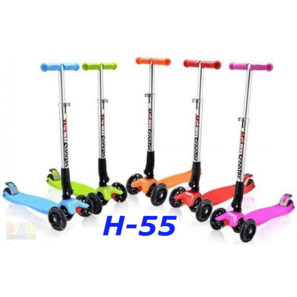 Самокат H-55 trolo maxi micro з нахилом керма складаний scooter, фото 1