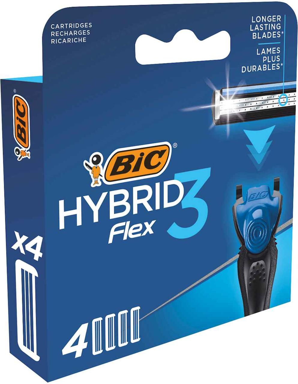Змінні картриджі Flex 3 Hybrid 4шт ТМ BIC