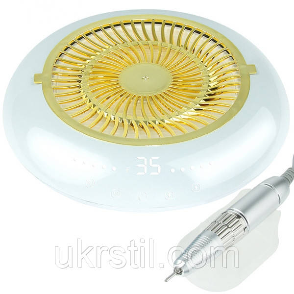 Фрезер+витяжка 2 в 1 для манікюру та педикюру JIMDOА-803Рrо Блакитна, фото 1