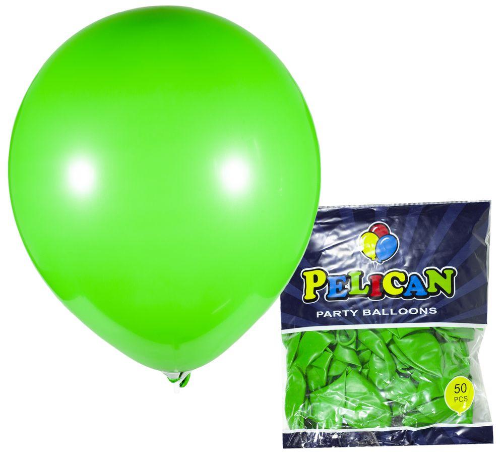 Кульки Pelican 12" (30 см), пастель зелений, 50 шт/пач, 822832 Зелений Pelican (822832/1250-832) KNZ