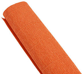 Папір гофрований 50х250см, 180г - морквяний, 17E/6 KNZ