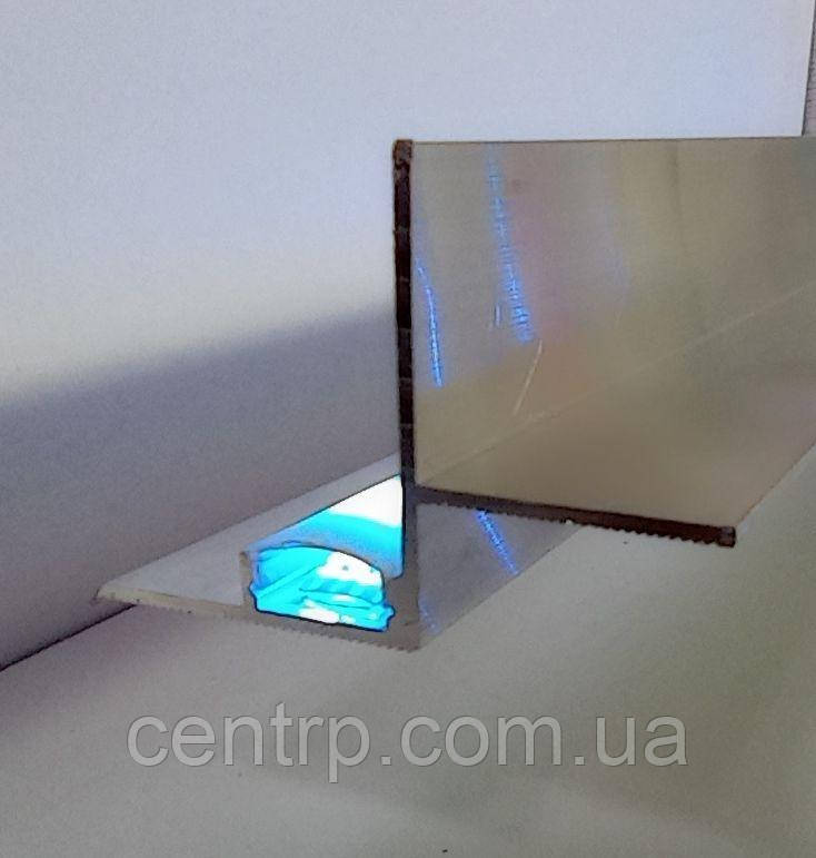 Тіньовий профіль для гіпсокартону відступ 60 мм від стіни ширяючий ефект АПТШ МАКСІ LED