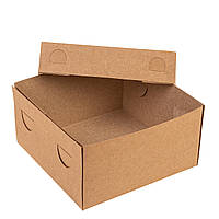 Коробка для торта без вікна 200х200х105, крафт