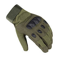 ПолнопалыеТактические перчатки Oakley L / зеленые / для Охоты Рыбалки Военные мото вело