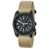 Мужские часы Bertucci 12029 A-2T VINTAGE, BLACK DIAL W/ DEFENDER KHAKI NYLON BAND