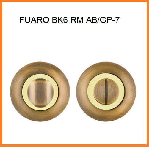 FUARO, Ручка поворотна BK6 RM AB/GP-7 бронза/золото