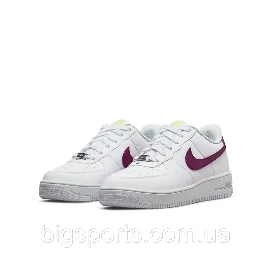 Кросівки жінок. Nike Air Force 1 Crater Next Nature (GS) White Burgundy (арт. DH8695-100)