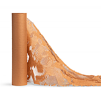 Стільниковий крафт-папір PaperPack, рулон - 42 см х 50 м, коричневий, фото 3