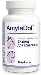 Вітамінно-мінеральний комплекс для собак і котів AmylaDol Dolfos (при порушенні травлення) 90 т