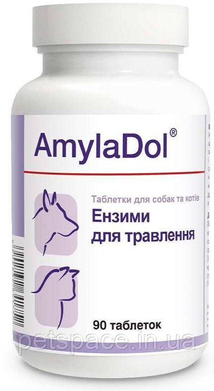 Витаминно-минеральный комплекс Dolfos AmylaDol (для собак и котов при нарушении пищеварения) 90т - фото 1 - id-p1639555595