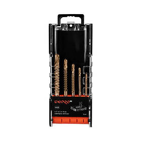 Набір свердел-фрез Dnipro-M 3-8 мм 5 шт.