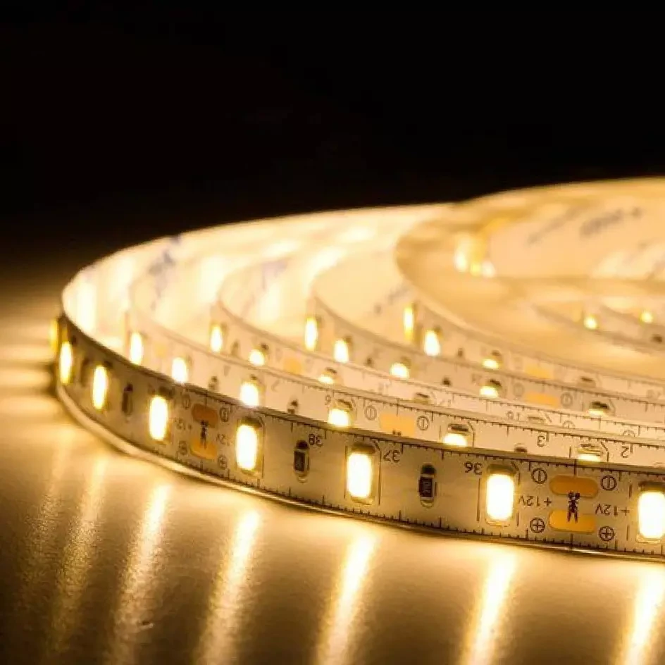 Світлодіодна стрічка 12V, smd5630, 60 led/m, 15W, IP20, 3000K - білий теплий, Standart. Гарантія – 12 місяців, фото 1