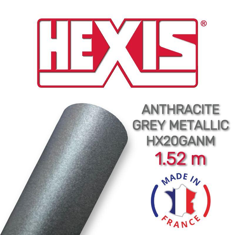 Hexis Anthracite Grey Metallic Matt HX20GANM - Антрацитовая матовая металлик пленка, 1.524 м - фото 1 - id-p1634485068