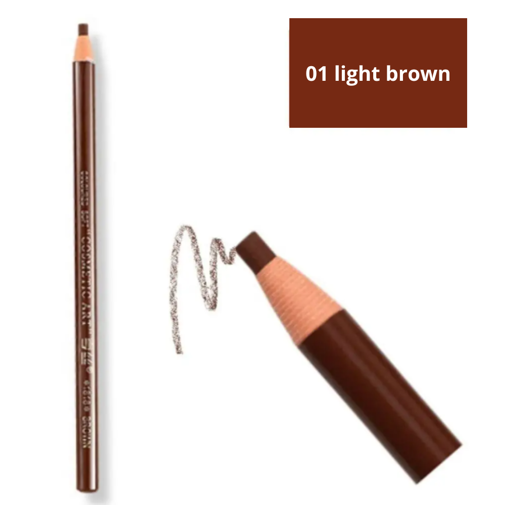 Олівець для розмітки брів, колір №01 світло-коричневий light brown (самозаточуваний)