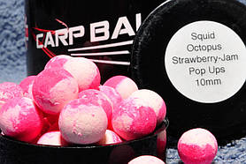 Бойли Карпболлы Carpballs Pop Ups 10 mm Squid Octopus&Strawberry Jam