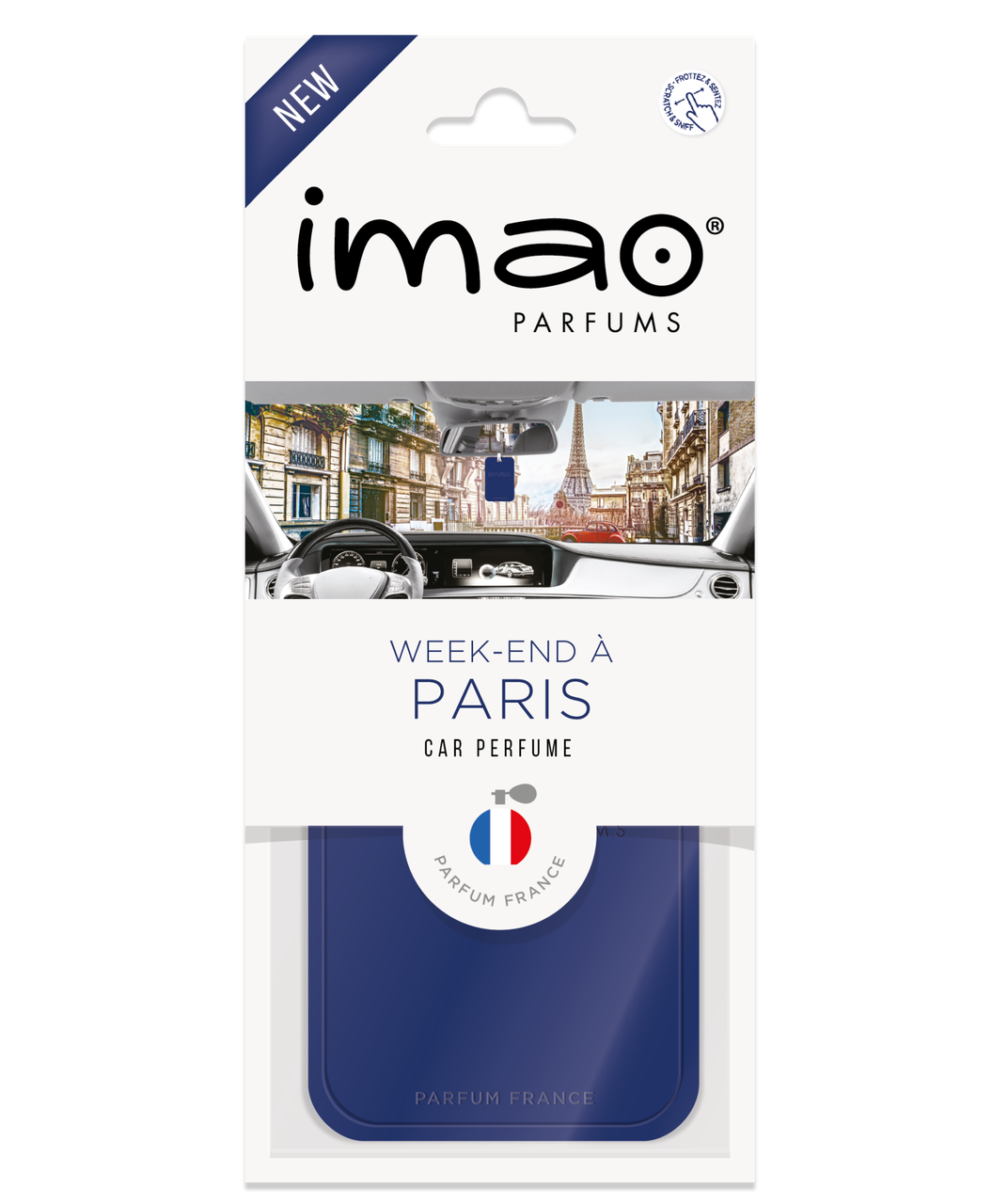 Ароматизована карта (освіжувач повітря) Вихідні в Парижі (Week-end à Paris) IMAO Made in France.