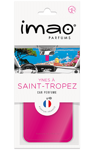 Ароматизована карта (освіжувач повітря) Поїздка в Сен-Тропе (Ynès à Saint Tropez) IMAO Made in France.