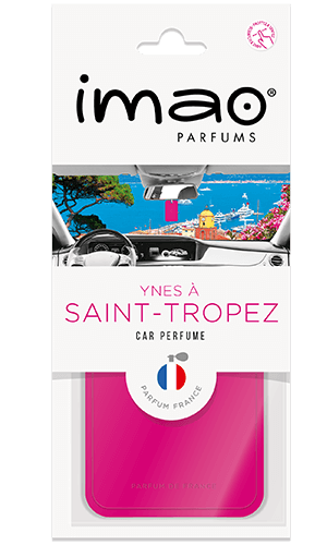 Ароматизована карта (освіжувач повітря)  Поїздка в Сен-Тропе (Ynès à Saint Tropez) IMAO Made in France.