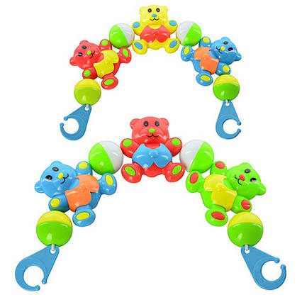 Брязкальце розтяжка на ліжечко, ведмедики 6352 B