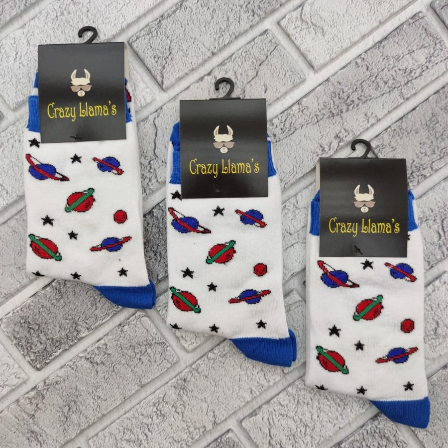 Шкарпетки високі весна/осінь Crazy Lama 222-81 Планети нар. 37-44 НМД-0510794, фото 1