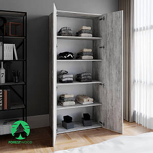 Шафа для одягу, з полицями з ДСП