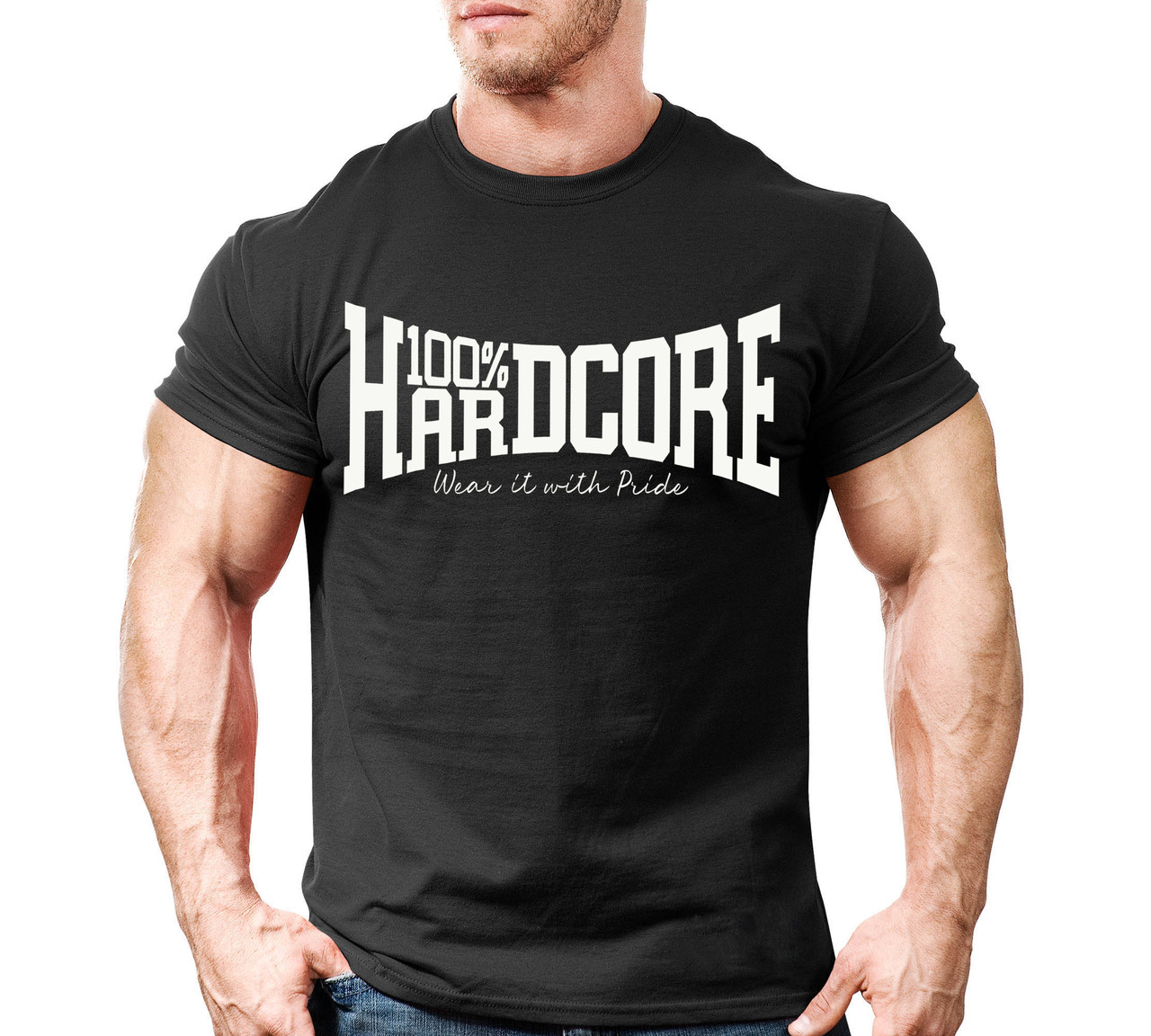 Футболка для бодібілдінгу HARDCORE (різні кольори), фото 1
