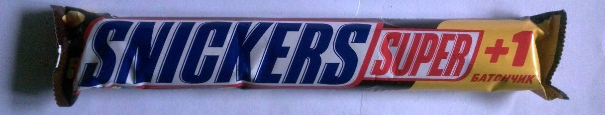 

Шоколадный батончик Snickers Super 2+1 шт