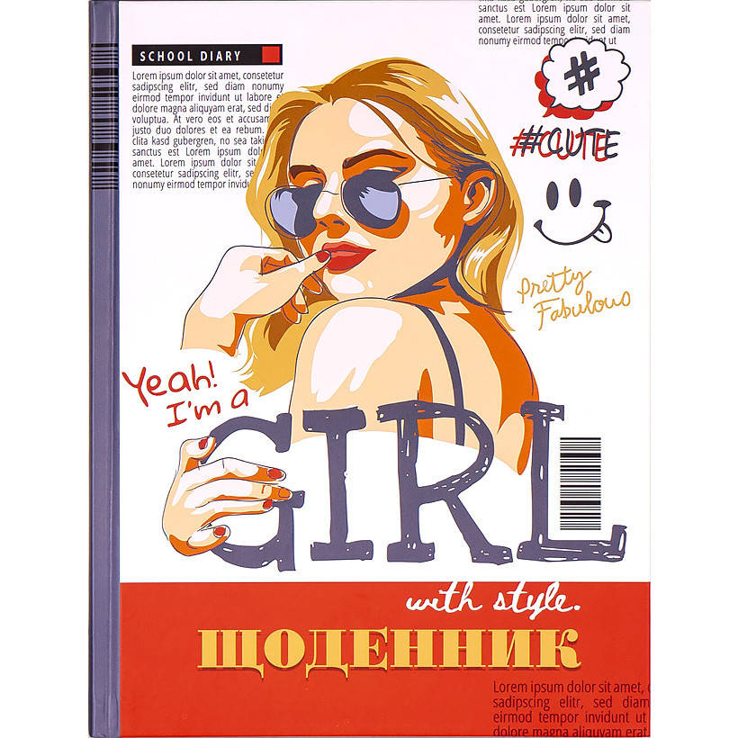 

Щоденник B5 / тв. обл. мат / Girl